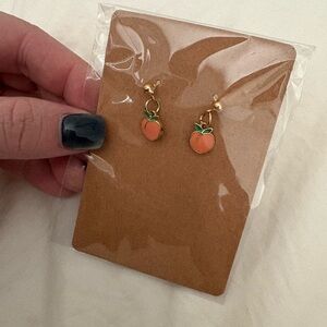 Handmade Peach Earrings - Xmas offer details in comments!